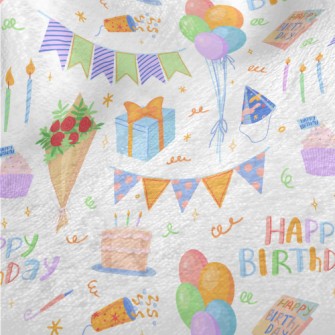 Colorful Birthday Balloon Cake Minky