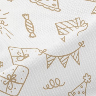 Line Birthday Balloon Gift Ban Piqué