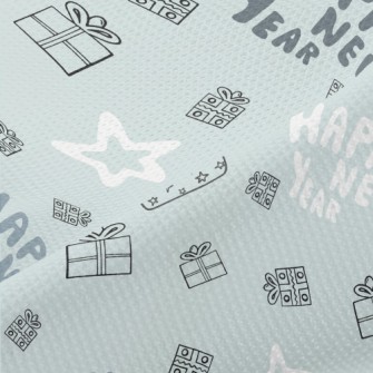 Happy New Year And Gift Stars Piqué