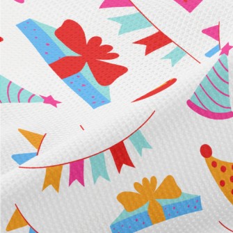 Colorful Birthday Gift Hat Ban Piqué