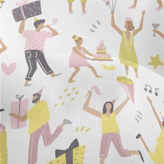 Young People Holding A Birthda Lightweight Performance Linen