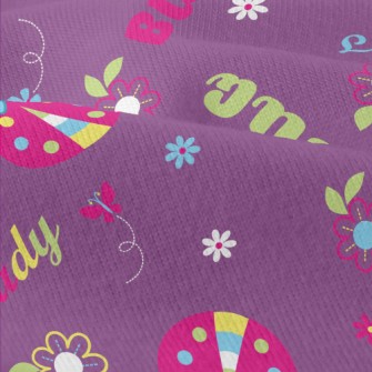 Colorful Ladybug Flowers Modern Jersey
