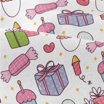 Party Hat Gift Cake Candy Modern Jersey