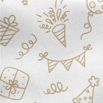 Line Birthday Balloon Gift Ban Jersey Backed Fleece