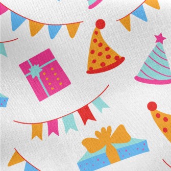 Colorful Birthday Gift Hat Ban Jersey Backed Fleece