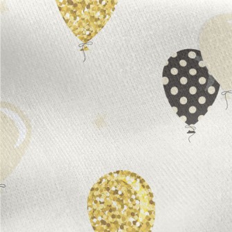 Balloons Of Various Colors Jersey Backed Fleece