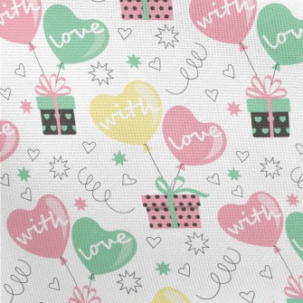 Love Balloons And Gifts Pongee