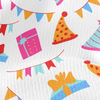 Colorful Birthday Gift Hat Ban Stretch Jersey