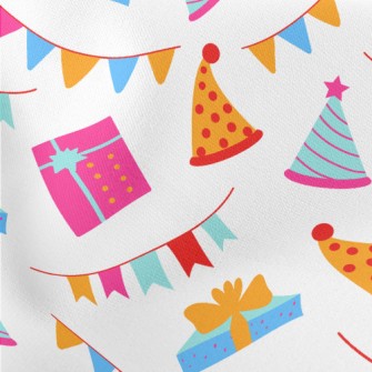 Colorful Birthday Gift Hat Ban Lightweight Cotton Poplin