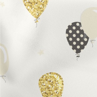 Balloons Of Various Colors Lightweight Cotton Poplin