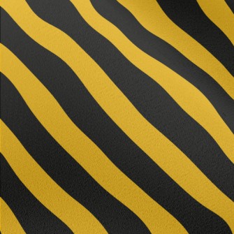Yellow And Black Warning Strip Chiffon