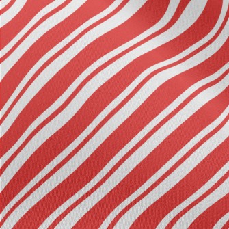 Red Christmas Stripes Chiffon