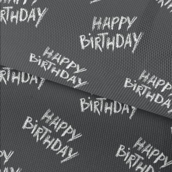 Hand Drawn Crayon Happy Birthd Waterproof Oxford