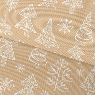 Detailed Christmas Tree And Sn Waterproof Oxford