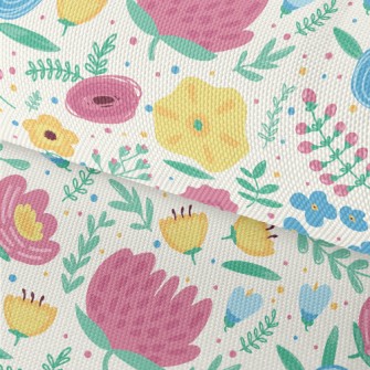 Hand Drawn Doodle Colorful Flo Waterproof Oxford