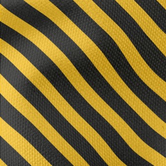 Yellow And Black Warning Strip Waterproof Canvas