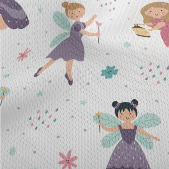 Cute Cartoon Fairy Athletic Mesh Flat Back