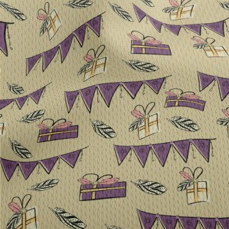 Hand Drawn Textured Birthday G Athletic Mesh Flat Back