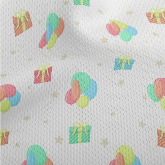 Colorful Bright Balloons And G Athletic Mesh Flat Back