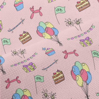 Birthday Balloon Cake Gift Performance Linen