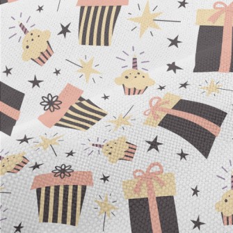 Birthday Cake Gift Star Patter Performance Linen