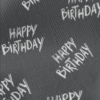 Hand Drawn Crayon Happy Birthd Standard Corduroy