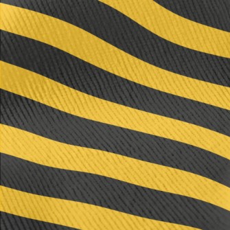 Yellow And Black Warning Strip Standard Corduroy