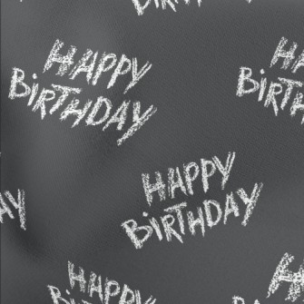 Hand Drawn Crayon Happy Birthd Stretch Ponte