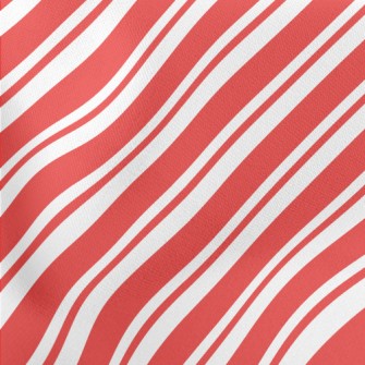 Red Christmas Stripes Stretch Ponte