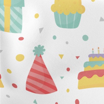 Birthday Party Cake Gift Hat Stretch Ponte