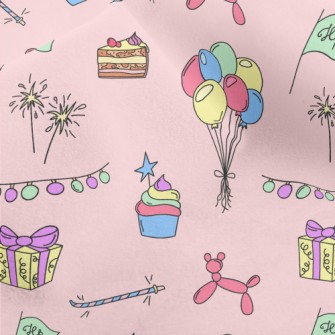 Birthday Balloon Cake Gift Micro Fleece