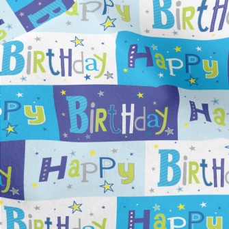 Happy Birthday Cartoon Micro Fleece