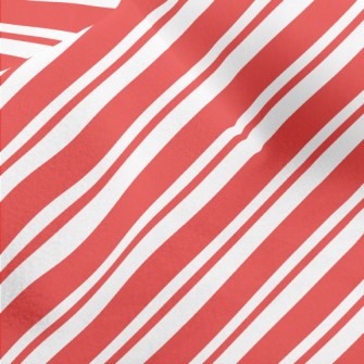 Red Christmas Stripes Micro Fleece