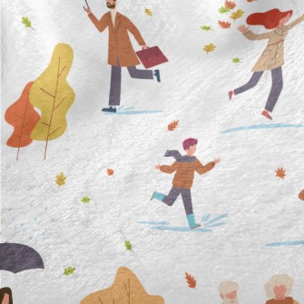 Various Passers-by In Autumn Minky