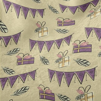 Hand Drawn Textured Birthday G Minky