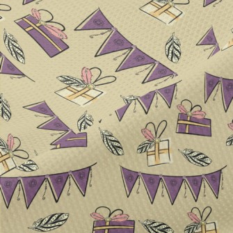 Hand Drawn Textured Birthday G Piqué