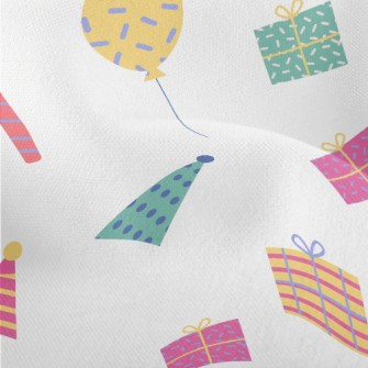 Birthday Gift Cake Balloon Pat Lightweight Performance Linen