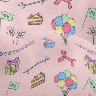 Birthday Balloon Cake Gift Lightweight Performance Linen