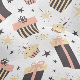Birthday Cake Gift Star Patter Lightweight Performance Linen