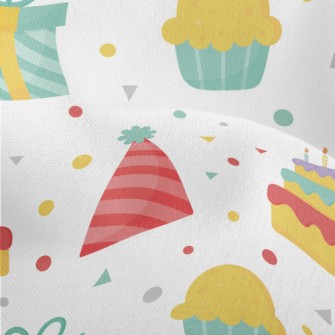 Birthday Party Cake Gift Hat Lightweight Performance Linen