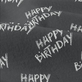 Hand Drawn Crayon Happy Birthd Modern Jersey