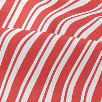 Red Christmas Stripes Modern Jersey