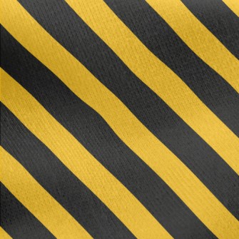 Yellow And Black Warning Strip Jersey Backed Fleece