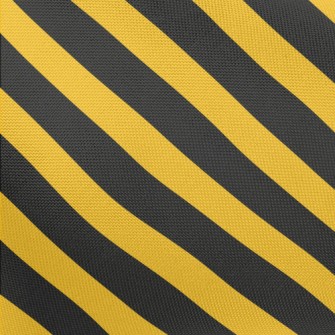 Yellow And Black Warning Strip Pongee