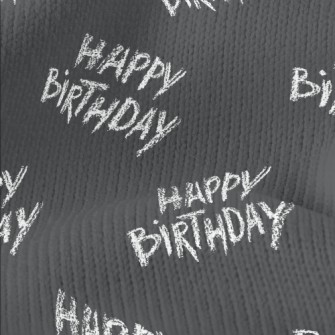 Hand Drawn Crayon Happy Birthd Stretch Jersey