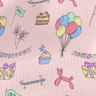 Birthday Balloon Cake Gift Stretch Jersey