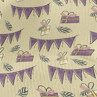 Hand Drawn Textured Birthday G Stretch Jersey