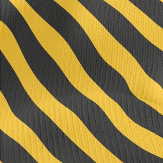 Yellow And Black Warning Strip Stretch Jersey