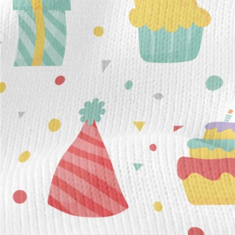 Birthday Party Cake Gift Hat Stretch Jersey