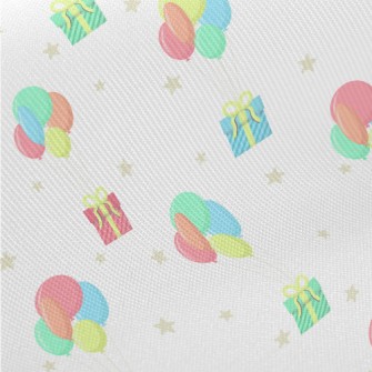Colorful Bright Balloons And G Midweight Cotton Poplin